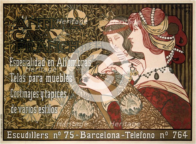 Antigua Casa Franch, 1899. Artist: Riquer Inglada, Alejandro de (1856-1920)