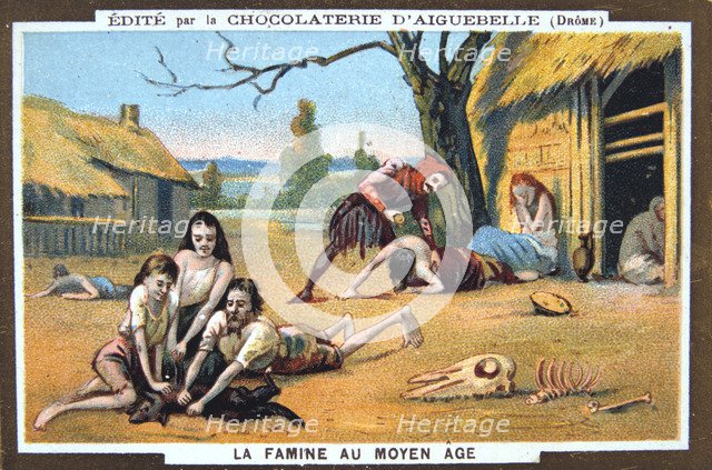 Famine in the Middle Ages, (19th century). Artist: Unknown