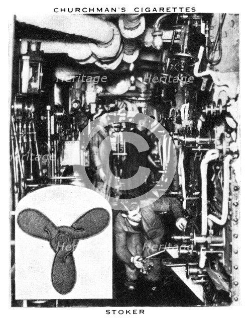 Stoker, 1937.Artist: WA & AC Churchman