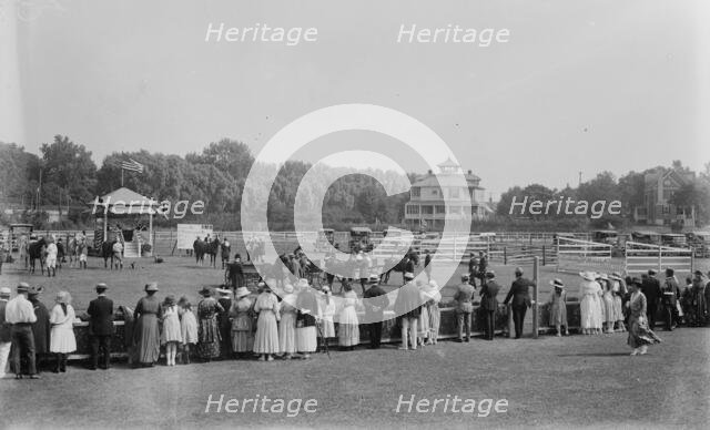 Long Branch, 1918, judging ponies, 1918. Creator: Bain News Service.