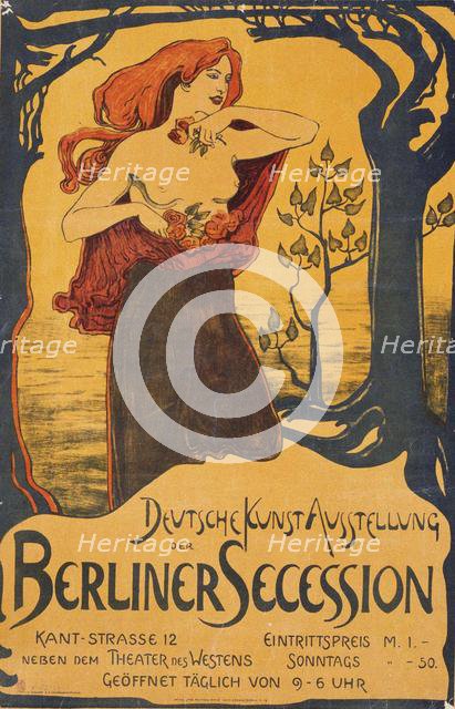 Poster for the Berlin Secession Exhibition, c. 1900. Artist: Anonymous  