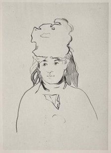 Berthe Morisot, 1872. Creator: Edouard Manet (French, 1832-1883).