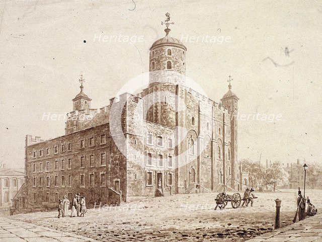 Tower of London, London, c1820. Artist: Frederick Nash