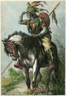 Native American scout, c1870. Artist: Unknown