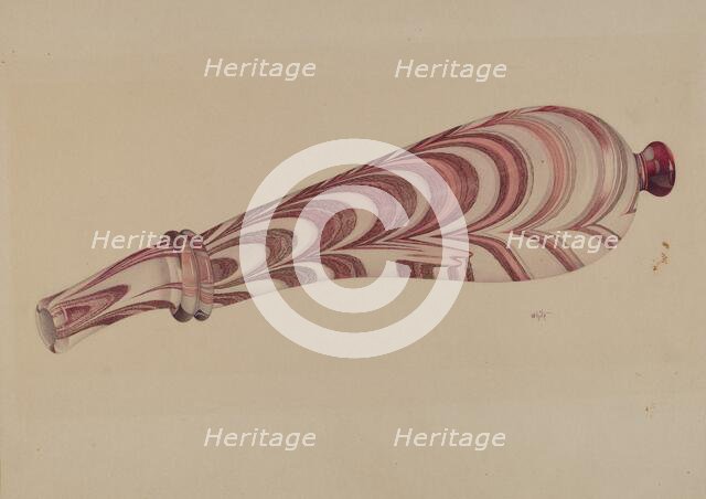 Powder Horn, 1935/1942. Creator: Edward White.