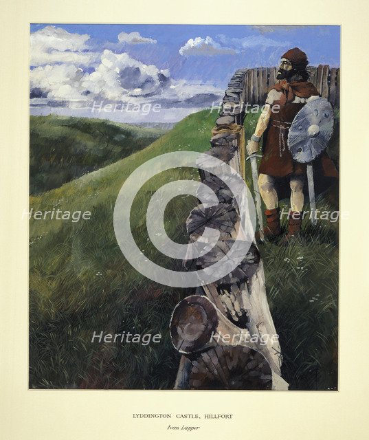 Soldier at Lyddington Castle Hillfort, Leicestershire, 1994. Artist: Ivan Lapper