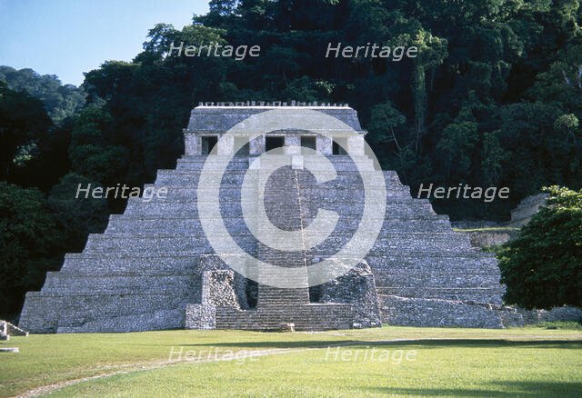 Temple of the Inscriptions, Palenque, Mexico, Mayan, 7th-8th centuries, 1998.  Creator: Unknown.