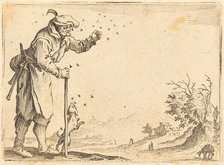 Peasant Attacked by Bees, c. 1622. Creator: Jacques Callot.
