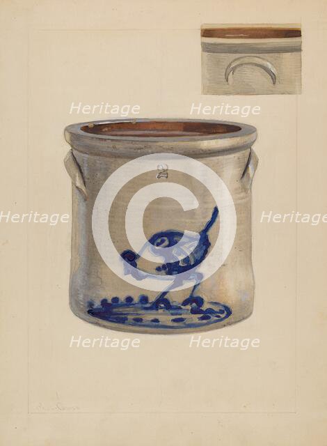 Crock, c. 1936. Creator: Charles Caseau.