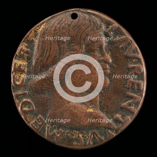 Lorenzo de' Medici, il Magnifico, 1449-1492 [obverse]. Creator: Bertoldo di Giovanni.