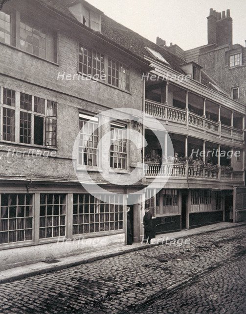 The George Inn, Borough High Street, Southwark, London, 1881. Artist: Henry Dixon