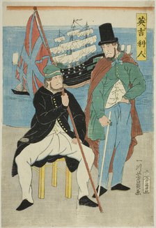 Englishmen (Igirisujin), 1861. Creator: Yoshikazu.
