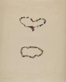Trade Beads, c. 1936. Creator: Walter Praefke.