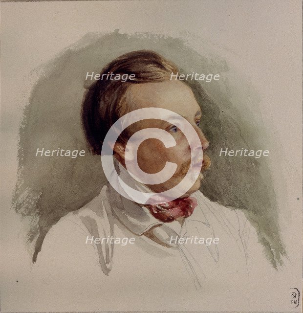 Portrait of the painter Alexander von Kotzebue (1815-1889), 1840s. Artist: Reutern, Gerhard Wilhelm, von (1794-1865)