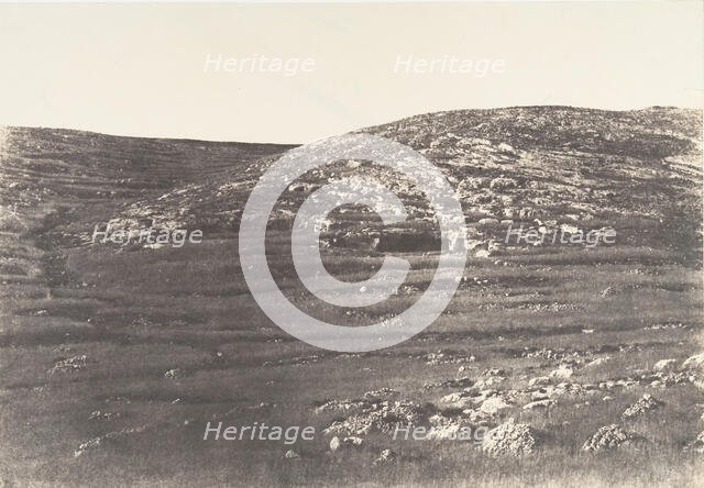 Jérusalem, Tombeau Juif, à trois milles Nord-Nord-Ouest de Jérusalem, 1854. Creator: Auguste Salzmann.