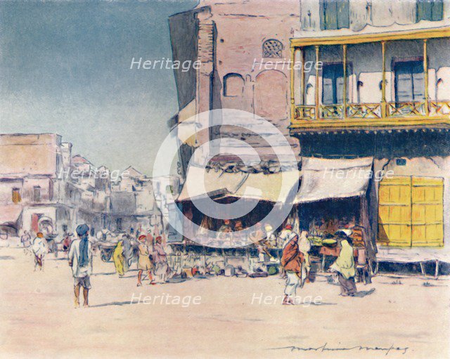 'Grain-sellers', 1905. Artist: Mortimer Luddington Menpes.