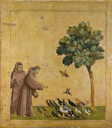 The Sermon to the Birds. Artist: Giotto di Bondone (1266-1377)