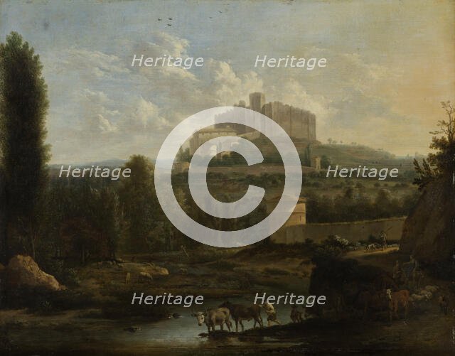 Landscape with the Castle of Francheville, c1669. Creator: Frederik de Moucheron.