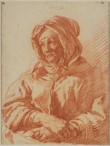 Portrait of an Elderly Woman Wearing a Kerchief Creator: Karel Du Jardin.