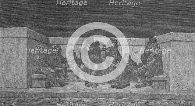 'Asleep Under the Stars', 1872. Artist: Jonnard