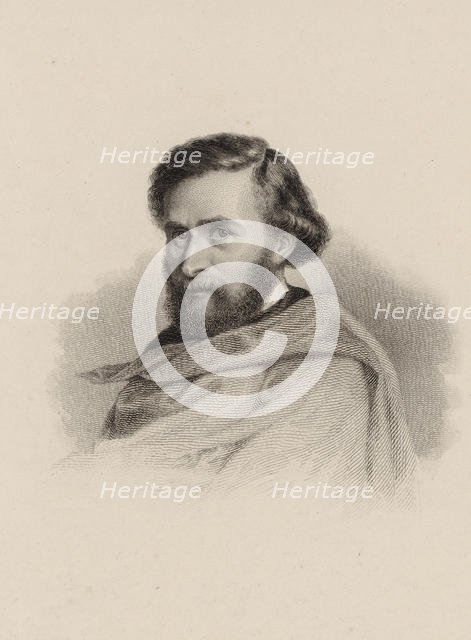 Portrait of the violinist and composer Anton Wallerstein (1813-1892). Creator: Anonymous.