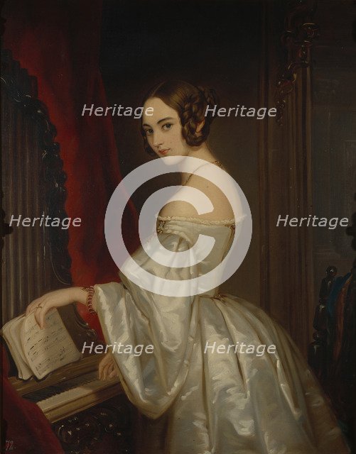 Portrait of Princess Maria Ivanovna Kochubey, née Baryatinskaya (1818-1843). Artist: Robertson, Christina (1796-1854)