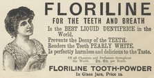 Floriline Liquid Dentifrice, 1893. Artist: Unknown