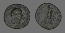 Sestertius (Coin) Portraying Emperor Vespasian, 69-79. Creator: Unknown.