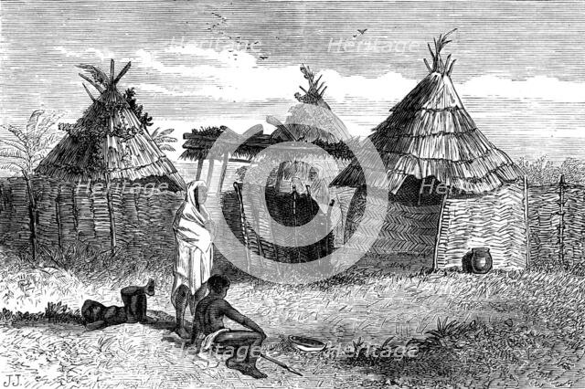 The Gold Coast and Ashantee War: Fantee huts, 1873. Creator: Unknown.