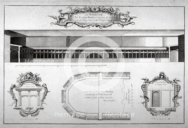Windsor Castle, Berkshire, c1740. Artist: Anon