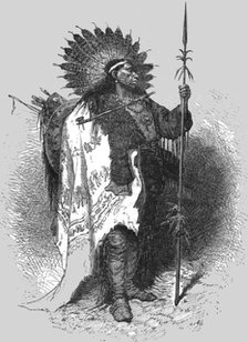 'The Chief in full War Dress; A Doctors Life among the North-American Indians', 1875. Creator: Unknown.