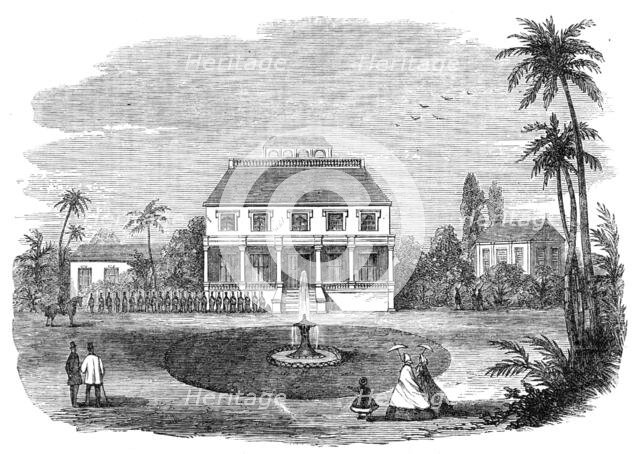 Palace of the late King of the Sandwich Islands at Honolulu, 1864. Creator: Unknown.