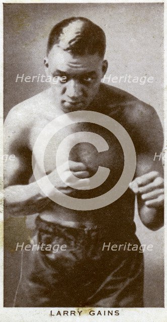 Larry Gains, Canadian boxer, 1938. Artist: Unknown