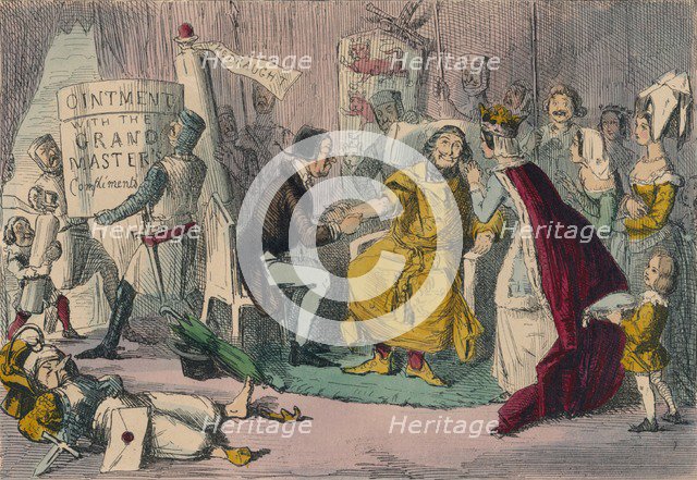 Edward's Arm in the hands of his Medical Advisers, 1850. Artist: John Leech