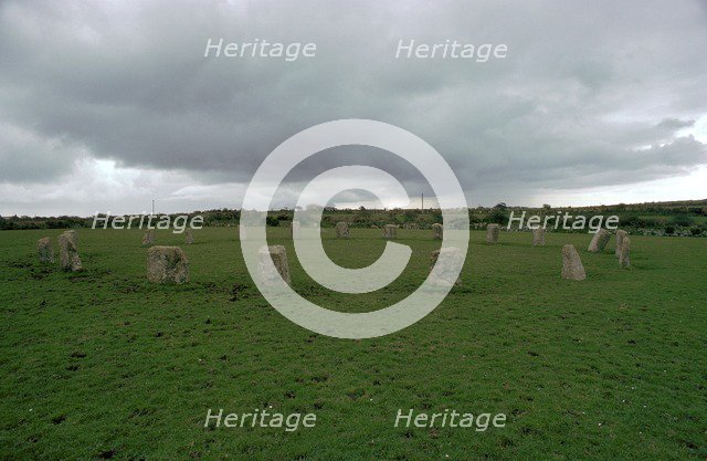 Merry Maidens stone circle.