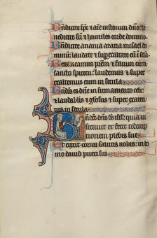 Initial B: A Jew Praying and the Virgin and Child; Initial B: The Jews Recognize Christ...about 1285 Creator: Bute Master.