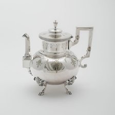 Hot Water Kettle, part of Tea and Coffee Set, 1878. Creator: Rogers Smith and Company.