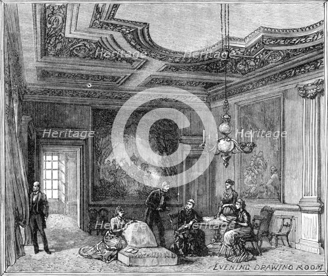 The Royal Visit to Edinburgh: Evening Drawing Room, Holyrood Palace, 1881.  Creator: Unknown.