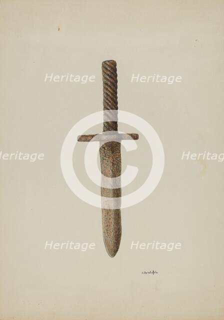 Knife, c. 1939. Creator: Cornelius Christoffels.