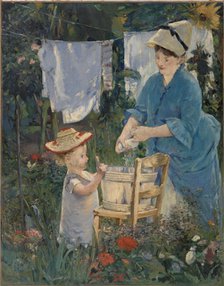 Le Linge (The Laundry), 1875. Creator: Manet, Édouard (1832-1883).
