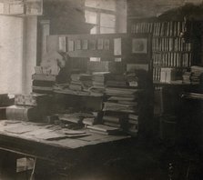 L.N. Tolstoi's study, in Iasnaia Poliana, 1908. Creator: Sergey Mikhaylovich Prokudin-Gorsky.