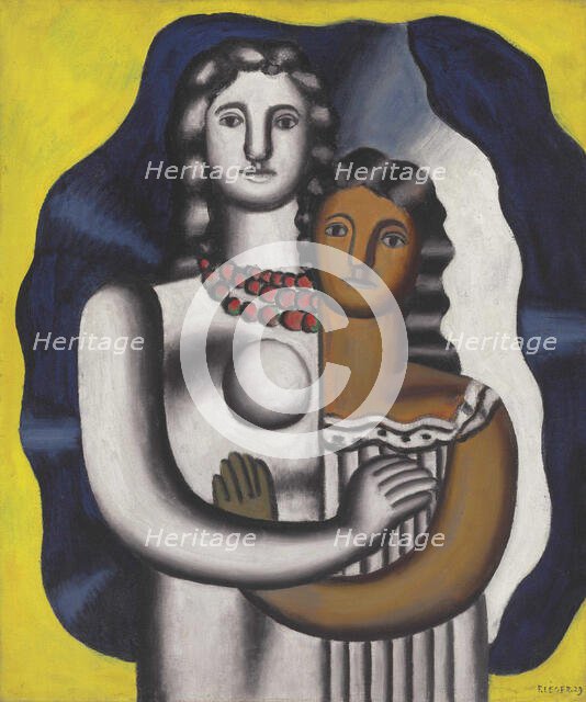 Two Figures, 1929. Creator: Léger, Fernand (1881-1955).