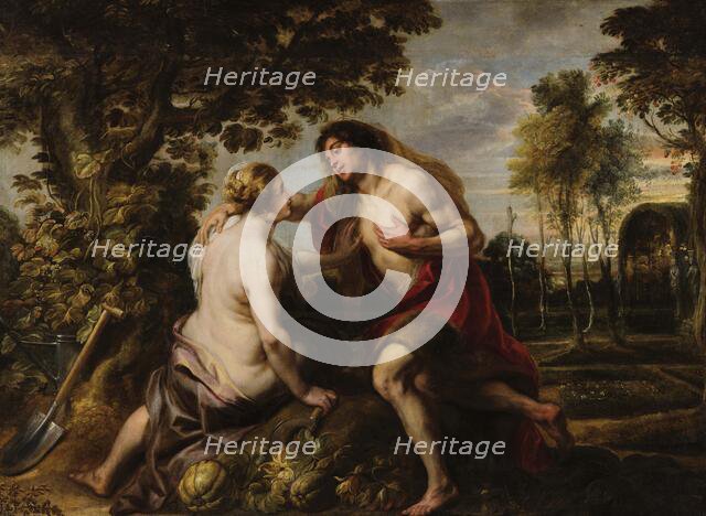 Vertumnus and Pomona, 1638. Creator: Jordaens, Jacob (1593-1678).