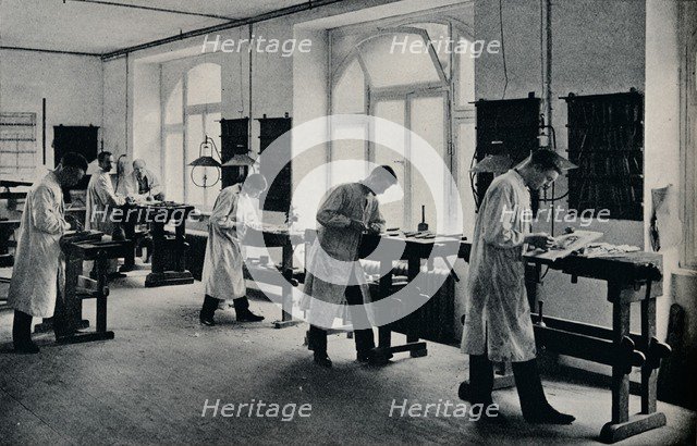 Workshop of the Arts and Crafts technical school, Flensburg, Germany. c1908. Artist: Unknown.