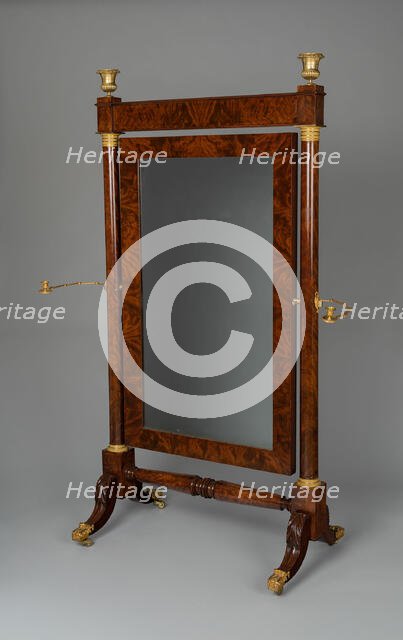 Dressing Mirror, c. 1820. Creator: Duncan Phyfe.