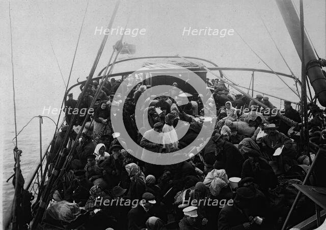 Transporting workers to the mines, 1890. Creator: Unknown.