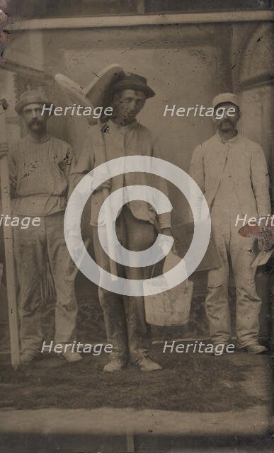 Three Plasterers, 1870s-80s. Creator: Unknown.