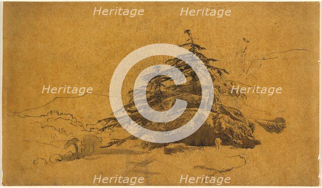 Study of Trees in a Landscape. Creator: John Varley I.