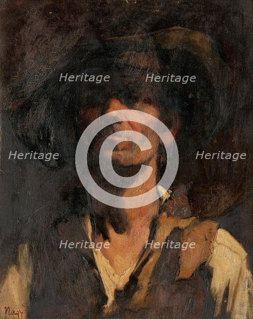 Study of Slovak highlander, 1910-1932. Creator: Zsigmond Nagy.