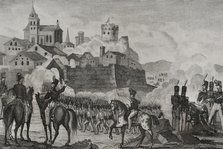 First Carlist War, (1833-1840): Taking of the town and fort of Irún, (17 May 1837), 1845.  Creator: Unknown.